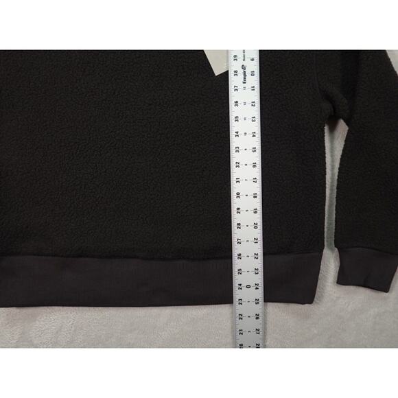 Everlane Womens Black 100% Polyester Pullover Teddy Sweater Size M - Picture 6 of 12
